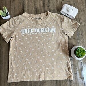 True Religion Beige Graphic Tee